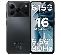 DOOGEE Note 56 Dernier smartphone Android 16 6,56" Batterie large 6150 mAh 24 Go RAM (3+21) 64 Go ROM Téléphone mobile 3 Go 64 Go Blanc