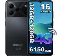 Smartphone DOOGEE Note 56 Pro 6.56" 90Hz 4+128Go 6150mAh Android 16 NFC Noir
