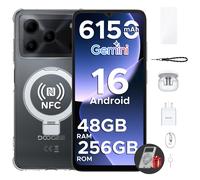 Smartphone DOOGEE Note56 Plus VIP, batterie 6150 mAh, écran 6,56'' 90 Hz, 48 Go + 256 Go, Android 16, téléphone mobile compatible Widevine L1 BLACK ONLY