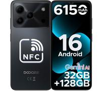 Smartphone DOOGEE Note56 Pro 4G 16Go+128Go 6.56"" 90Hz 13MP Caméra IP68 étanche Telephone Portable GPS Double SIM-Noir