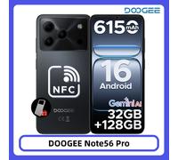 Doogee Smartphone Note56 Pro – 4 Go RAM, 128 Go, Android 16, 6150 mAh, 6,56'' 90Hz, Vert