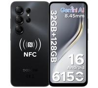 Smartphone DOOGEE Note56X Pro version globale, Android 16, Gemini AI, écran 6,56 pouces, batterie 6150 mAh, prise en charge Widevine L1, téléphone mobile 4GB 128GB BLACK