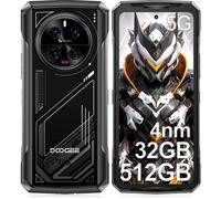 DOOGEE V40 5G Telephone Portable Incassable 32Go+512Go, 6.78"" 2.4K Caméra AI 108MP 8680mAh Smartphone Robuste Android 14 - Argent