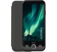 Smartphone Doro Pack seniors Aurora A30 graphite avec etui de protection noir + film de protection en verre trempé