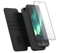Smartphone Doro Pack seniors Aurora A30 graphite avec etui de protection noir + film de protection en verre trempé