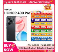 Smartphone HONOR 400 Pro 5G NEUF Objectif Ultra HD IA 200MP Écran AMOLED 6,7″ Snapdragon 8 Gen 3 5300mAh 100W SuperCharge MagicOS 9.0 eSIM Grey