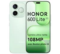 Smartphone HONOR 600 Lite 5G Version EU MediaTek Dimensity 7100 Elite Écran AMOLED 6,6 pouces 120 Hz 6520 mAh 45 W SuperCharge 108 MP Velvet Black