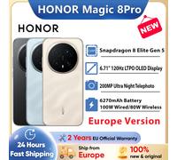 Smartphone HONOR Magic 8 Pro 5G Version Globale Snapdragon 8 Elite Gen 5 200MP AIMAGE 6270mAh 100W 6.71''OLED NFC eSIM L'Or du lever du soleil