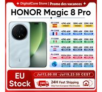 HONOR Magic8 Pro Téléphone portable 5G, caméra de nuit 200 MP AI, caméra selfie 50 MP AI, batterie 6270 mAh, 12 Go de RAM 512 Go, IP68, IP69 et IP69K, résistance à l'eau et à la poussière, double SIM