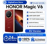 Smartphone HONOR Magic V6 5G Version EU Snapdragon 8 Elite Gen5 Batterie 6660mAh SuperCharge 80W MagicOS 10 Écran OLED 7.95" IP69 Black