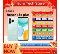 Smartphone HONOR X5C Plus 4G, écran 6,74'' 720×1600, MediaTek Helio G81 ARM Mali-G52 MC2, 50MP arrière, 5260mAh, MagicOS 9.0 Ocean Cyan