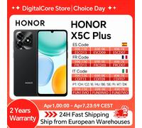 Smartphone HONOR X5C Plus 4G, écran 6,74'' 720×1600, MediaTek Helio G81 ARM Mali-G52 MC2, 50MP arrière, 5260mAh, MagicOS 9.0 Ocean Cyan