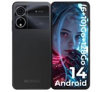 HOTWAV Note 12 2024 Téléphone Portable, 16Go (6+10) + 128 Go/TF 1To, Batterie 5160mAh, Écran 6.8" HD+ Display, Smartphone Android 14, 48MP+16MP Caméra/Octa Core/Double SIM 4G/Face ID/GPS/OTG/GPS Noir