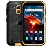 Smartphone Incassable Android 10 4G Dual SIM Téléphone Etanche 4+32Go Jaune