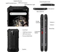 Smartphone Incassable Android 8.1 Téléphone Antichoc 5.5 Pouces Noir + SD 16Go YONIS
