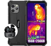 Smartphone Incassable BV8900 Android 13 6,5 2,4K 16Go+256Go 64MP 10380mAh NFC Noir avec Ecouteurs Bluetooth Airbuds8(Noir)