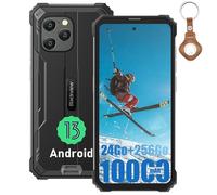 Smartphone Incassable Blackview BV8900 Pro 6,5 pouces 16Go+256Go Android 13 64MP+8MP+16MP 10380mAh 33W Étanché NFC avec UWB - Noir