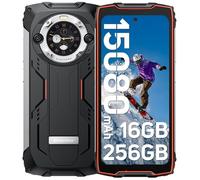 Smartphone Incassable Blackview BV9300 Pro 24Go+256Go 15080mAh 6.7+écran secondaire 1.32 64MP+32MP Android 13 NFC 100LM - Orange Orange