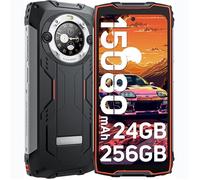 Smartphone Incassable Blackview BV9300 Pro 16Go+256Go 15080mAh(33W) 6.7+écran secondaire 1.32 64MP+32MP Android 13 NFC 100LM -Noir Noir