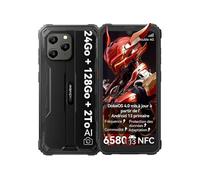 Téléphone Portable Incassable Blackview BV5300 Plus Android 13 6,1" 16Go+128Go 6580mAh 13MP IP68 Étanché Dual SIM Face ID - Noir