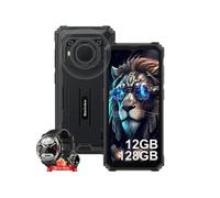 Smartphone Incassable BV6200 Pro 6,56 13000mAh 12Go+128Go Noir avec Smartwatch Blackview W50(Noir)