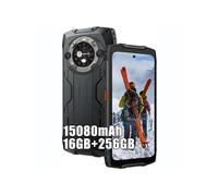 Smartphone Incassable BV9300 Pro 16Go+256Go 15080mAh(33W) 6.7+écran secondaire 1.32 64MP+32MP Android 13 NFC 100LM -Noir