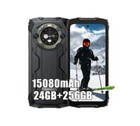 Smartphone Incassable Blackview BV9300 Pro 16Go+256Go 15080mAh(33W) Double écran 6.7"" 64MP+32MP Android 13 NFC 100LM - Noir