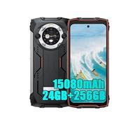 Smartphone Incassable BV9300 Pro 24Go+256Go 15080mAh 6.7+écran secondaire 1.32 64MP+32MP Android 13 NFC 100LM - Orange