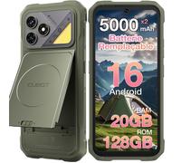 CUBOT Kingkong Dura Telephone Portable Incassable 20(8+12) + 128Go 5000mAhx2 6.88'' 120Hz 64MP Smartphone 4G Double SIM NFC GPS Vert