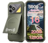 CUBOT Kingkong Dura Telephone Portable Incassable 20(8+12) + 128Go 5000mAhx2 6.88'' 120Hz 64MP Smartphone 4G Double SIM NFC GPS Vert