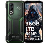 Smartphone Incassable DOOGEE Blade20 Max - 11800mAh 6.6"" HD+ Telephone Incassable Android 15 - 36Go+1To -64MP+16MP - NFC - Vert