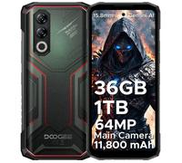 Smartphone Incassable DOOGEE Blade20 Max - 11800mAh 6.6” HD+ Telephone Incassable Android 15 - 36Go+1To -64MP+16MP - NFC - Rouge
