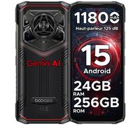 Smartphone Incassable DOOGEE Blade20 Pro - 11800mAh 6.6” HD+ Telephone Incassable Android 15 - 125dB - 24Go+256Go - 50MP+8MP- Rouge