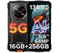 Smartphone Incassable DOOGEE Fire 7 5G - 13000mAh - 16Go + 256Go - 64MP Caméra - Processeur Dimensity 8200 - Orange