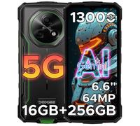Smartphone Incassable DOOGEE Fire 7 5G - 13000mAh - 16Go + 256Go - 64MP Caméra - Processeur Dimensity 8200 - Vert