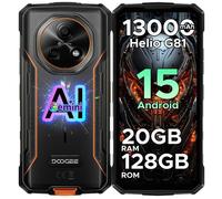Smartphone Incassable DOOGEE FIRE5PRO-13000mAh Smartphone Robuste, 20GB+128GB/2TB, 6.6'' HD IPS, 13MP, Octa-Core, IP68/IP69K/NFC