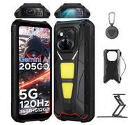 Smartphone Incassable DOOGEE V Max Play Avec Accessoires - 20500mAh/45W 6.72” FHD+ Android 15 - 36Go+512Go - 200MP+32MP - Noir