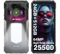 Smartphone Incassable Ulefone Armor 33 24Go+512Go 6,95"" FHD+ 25500mAh Telephone Portable Incassable Android 15 Dual SIM/NFC - Noir