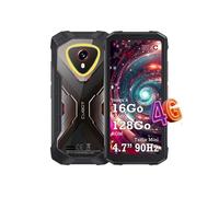 Smartphone KINGKONG MINI 4 Noir, 4.7" HD+,16Go/128Go/1To,4700 mAh,Dual SIM 4G,48MP Caméra,NFC