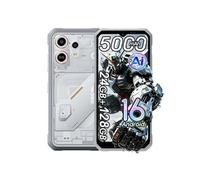 OSCAL MARINE 3 Téléphone Portable Incassable 6.56"" Android 16 24Go+128Go 5000mAh Android smartphone 4G,NFC,Dual SIM - Blanc