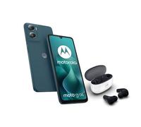 Motorola Pack Smartphone Moto G06 4/64 Go Tapestry bleu + Buds 2 Carbon blanc/noir
