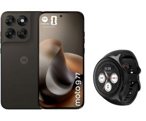 Smartphone MOTOROLA Pack G77 5G 256Go Noir + Watch Motorola Noir