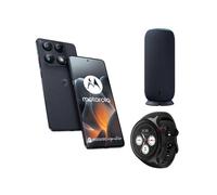Motorola Pack Smartphone Signature 6,8" 5G Double SIM 512 Go Bleu Carbon + Sound Flow + Watch noire
