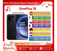 Smartphone OnePlus 15 version globale 5G, Snapdragon 8 Elite Gen 5, écran AMOLED 6,78 pouces 165 Hz, 7300 mAh, 120 W, 50 MP, eSIM, 12+256 Go/16+512 Go 16GB+512GB Infinite Black