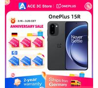 Smartphone OnePlus 15R version internationale 5G, 12 Go + 256 Go, 12 Go + 512 Go, Snapdragon 8 Gen 5, batterie de 7 400 mAh, écran 165 Hz, IP69, noir Mint Breeze