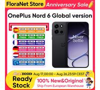Smartphone OnePlus Nord 6 5G Version Globale Snapdragon 8s Gen 4 165Hz 165FPS Écran AMOLED 6,78” 7500mAh Charge SUPERVOOC 80W Appareil photo principal SONY 50MP avec OIS 'double axe' 12GB+512GB Fresh