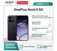 OnePlus Smartphone Nord 6 5G – Snapdragon 8s Gen 4, 165Hz, 9000 mAh – 12 Go + 512 Go