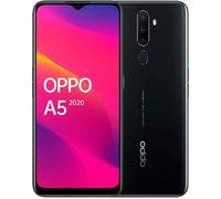 Smartphone Oppo A5 (2020) - 64 Go - 3 Go RAM - Noir - Double caméra - Lecteur d'empreintes digitales
