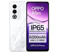 Smartphone OPPO A5m 8GB 256GB 6.67"" HD+ IP65 Snapdragon 6s Batería 6000mAh Carga Rápida 45W Blanco