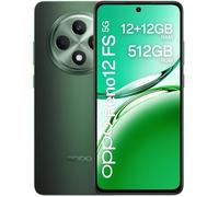 Smartphone OPPO Reno12 FS 5G vert olive avec écran AMOLED 6,67"" 120 Hz Full HD+, 1080 x 2400 pixels, 12 Go de RAM DDR4 + 512 Go UFS